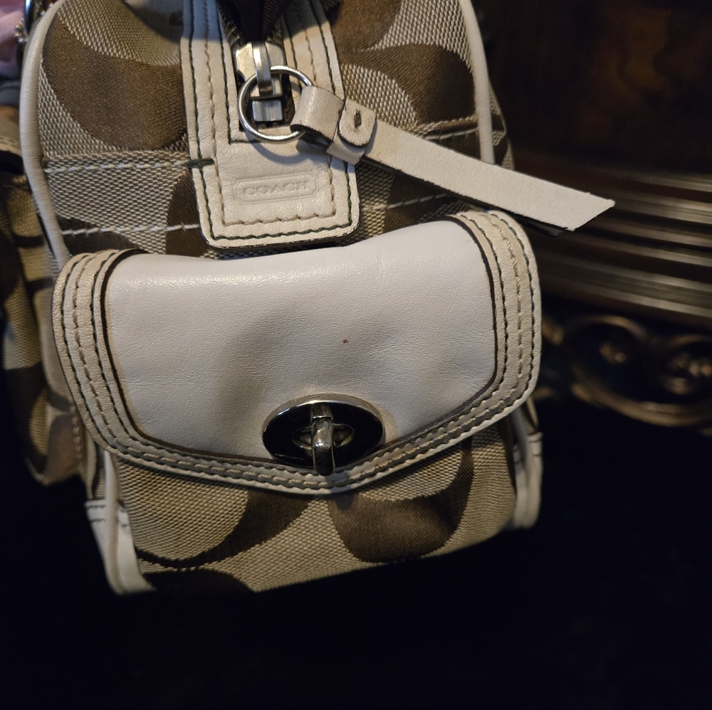 Coach Signature Monogram Pocket Tote Gallery Tote #6232 - Picture 14 of 15